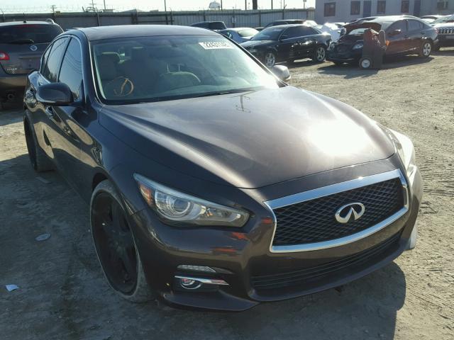 JN1BV7AP2EM685300 - 2014 INFINITI Q50 BASE BROWN photo 1