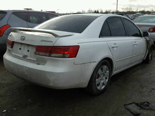 5NPET46C97H200653 - 2007 HYUNDAI SONATA GLS WHITE photo 4