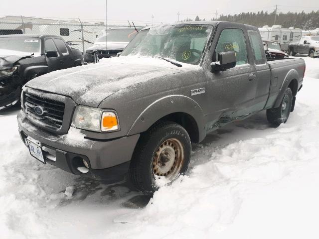 1FTYR44U58PA12418 - 2008 FORD RANGER SUP GRAY photo 2