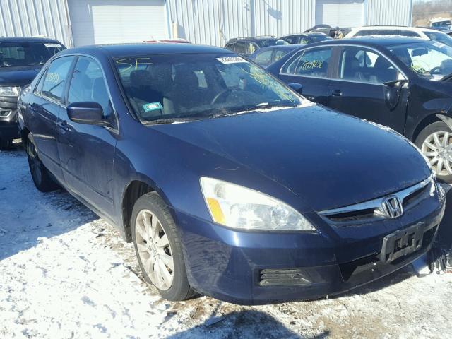 1HGCM66407A104718 - 2007 HONDA ACCORD SE BLUE photo 1