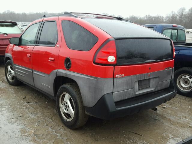 3G7DA03E61S501912 - 2001 PONTIAC AZTEK RED photo 3