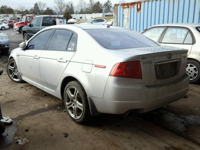 19UUA65625A051484 - 2005 ACURA TL SILVER photo 3