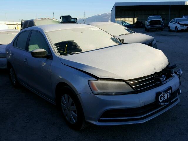 3VW1K7AJ6FM319792 - 2015 VOLKSWAGEN JETTA BASE 银色 照片 1