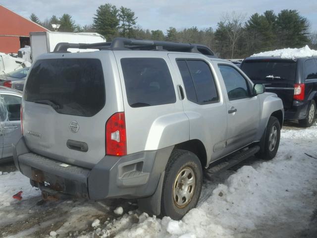 5N1AN08WX5C613677 - 2005 NISSAN XTERRA OFF SILVER photo 4