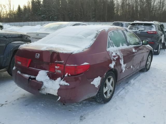 1HGCM56755A115067 - 2005 HONDA ACCORD EX RED photo 4