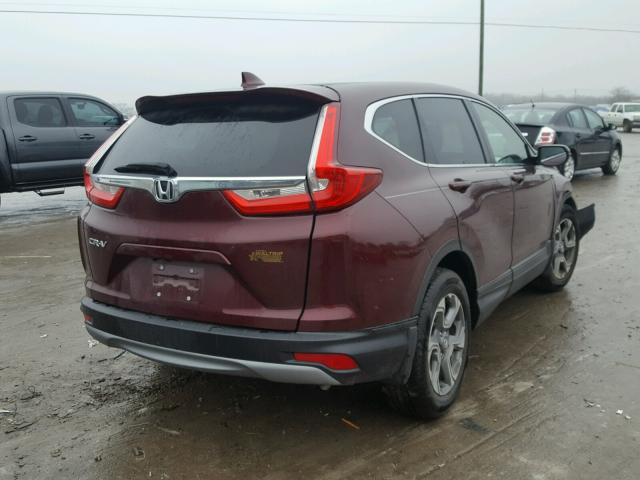 7FARW1H86HE015710 - 2017 HONDA CR-V EXL PURPLE photo 4