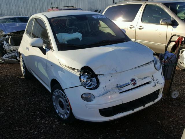 3C3CFFAR7ET293387 - 2014 FIAT 500 POP WHITE photo 1