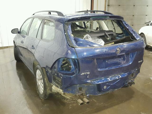3VWKX7AJ7BM654043 - 2011 VOLKSWAGEN JETTA S 蓝色 照片 3