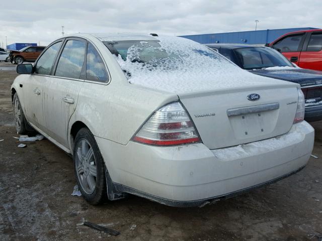 1FAHP25WX9G120552 - 2009 FORD TAURUS LIM WHITE photo 3