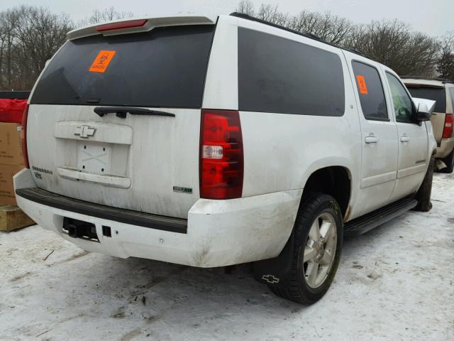 1GNFK16347J206025 - 2007 CHEVROLET SUBURBAN K WHITE photo 4