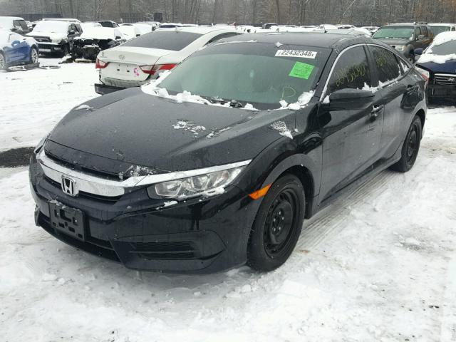 19XFC2F5XGE207237 - 2016 HONDA CIVIC LX BLACK photo 2