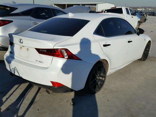 JTHBF1D29F5066811 - 2015 LEXUS IS 250 WHITE photo 4