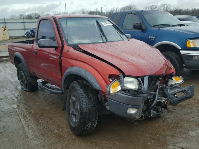 5TEPM62N23Z258779 - 2003 TOYOTA TACOMA MAROON photo 1