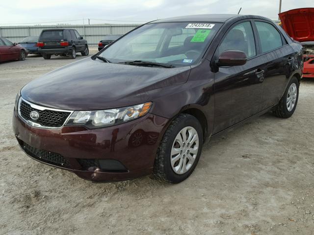 KNAFU4A20B5437439 - 2011 KIA FORTE EX MAROON photo 2