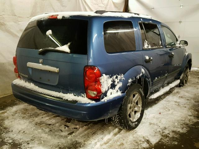 1D4HB48N45F544691 - 2005 DODGE DURANGO SL BLUE photo 4