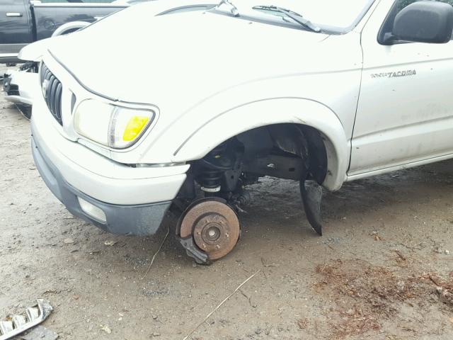 5TEGN92N91Z795175 - 2001 TOYOTA TACOMA DOU SILVER photo 9