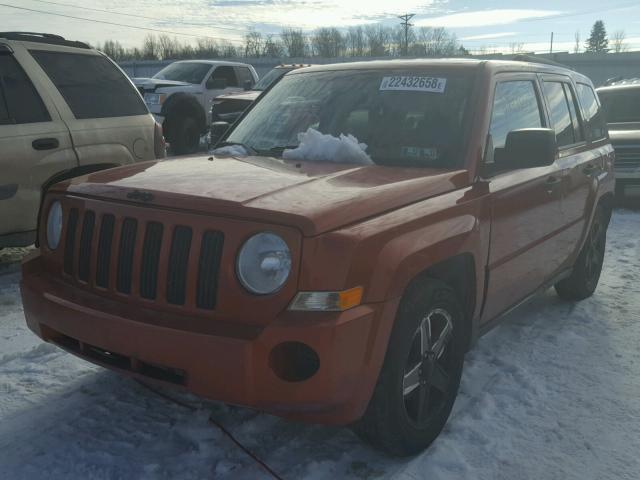 1J8FF28W88D714632 - 2008 JEEP PATRIOT SP ORANGE photo 2