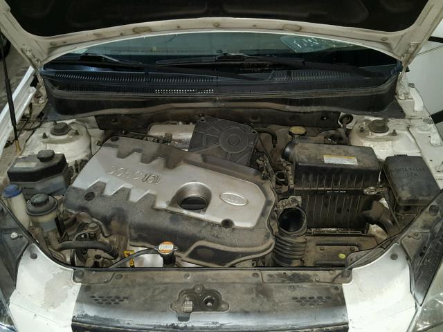 KNADE123666151007 - 2006 KIA RIO WHITE photo 7