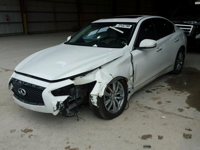 JN1BV7AP3EM689176 - 2014 INFINITI Q50 BASE WHITE photo 2