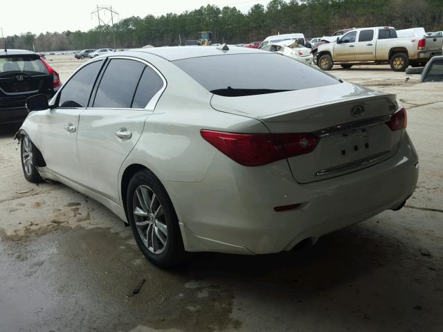 JN1BV7AP3EM689176 - 2014 INFINITI Q50 BASE WHITE photo 3