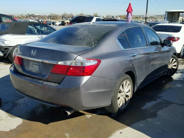 1HGCR2F89FA014799 - 2015 HONDA ACCORD EXL GRAY photo 4