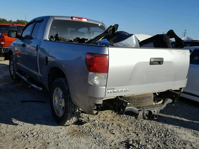 5TFRM5F1XAX013131 - 2010 TOYOTA TUNDRA DOU GRAY photo 3