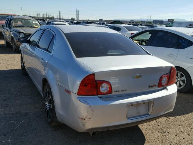 1G1ZC5EB6AF210356 - 2010 CHEVROLET MALIBU 1LT SILVER photo 3