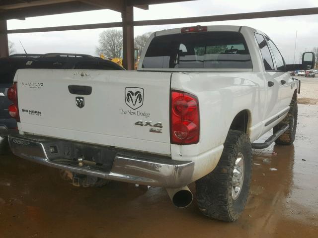 1D7KS28C87J508806 - 2007 DODGE RAM 2500 S WHITE photo 4