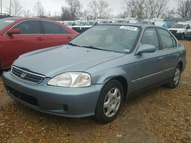 2HGEJ8642XH505637 - 1999 HONDA CIVIC EX BLUE photo 2