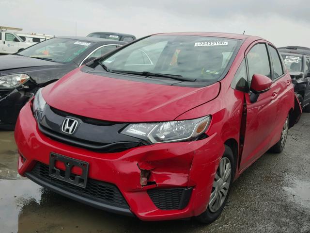 3HGGK5H54HM709238 - 2017 HONDA FIT LX RED photo 2