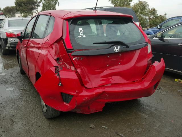 3HGGK5H54HM709238 - 2017 HONDA FIT LX RED photo 3