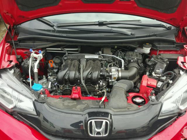 3HGGK5H54HM709238 - 2017 HONDA FIT LX RED photo 7