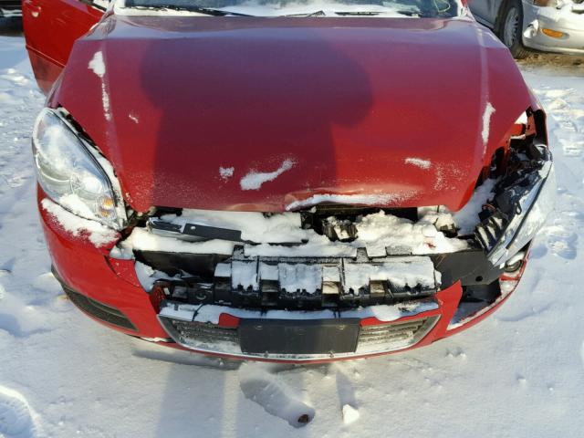 2G1WC583281209407 - 2008 CHEVROLET IMPALA LT RED photo 9