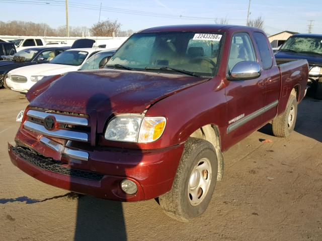 5TBRU34186S469366 - 2006 TOYOTA TUNDRA ACC BURGUNDY photo 2