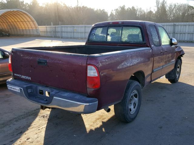 5TBRU34186S469366 - 2006 TOYOTA TUNDRA ACC BURGUNDY photo 4