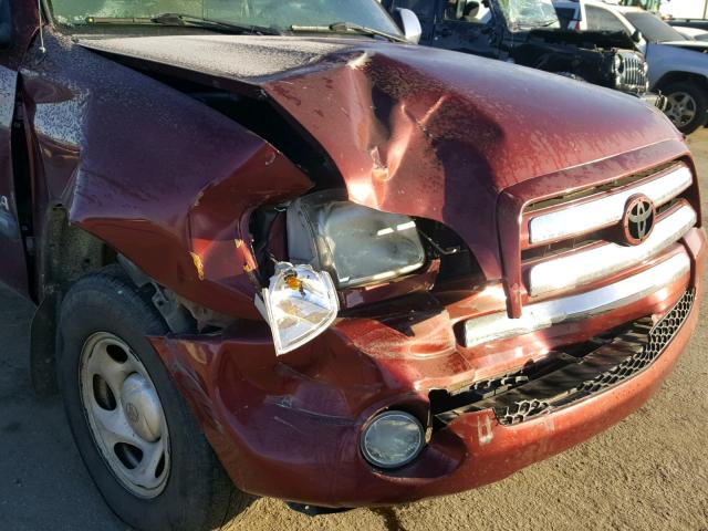 5TBRU34186S469366 - 2006 TOYOTA TUNDRA ACC BURGUNDY photo 9