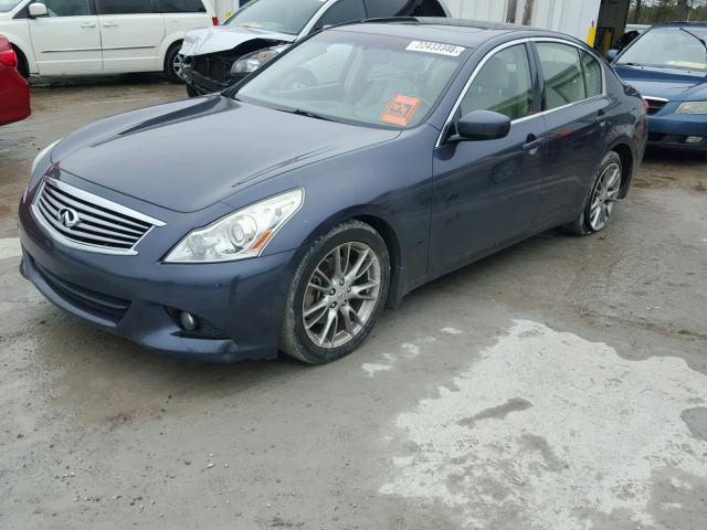 JN1CV6AP7BM305667 - 2011 INFINITI G37 BASE BLUE photo 2