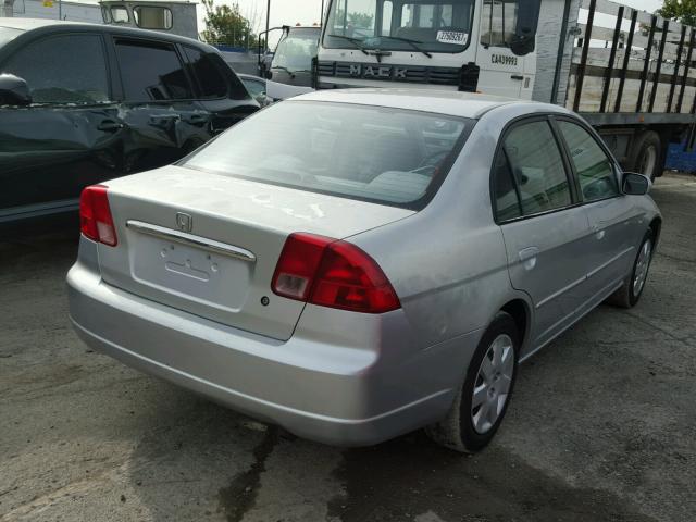 JHMES26752S000257 - 2002 HONDA CIVIC EX SILVER photo 4