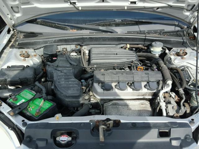 JHMES26752S000257 - 2002 HONDA CIVIC EX SILVER photo 7