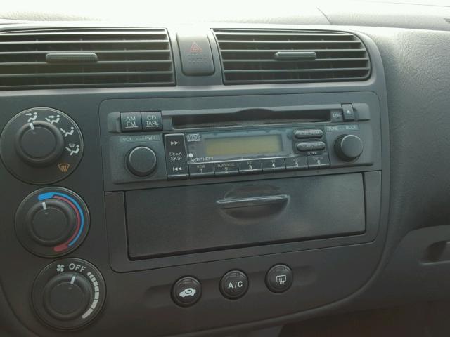 JHMES26752S000257 - 2002 HONDA CIVIC EX SILVER photo 9