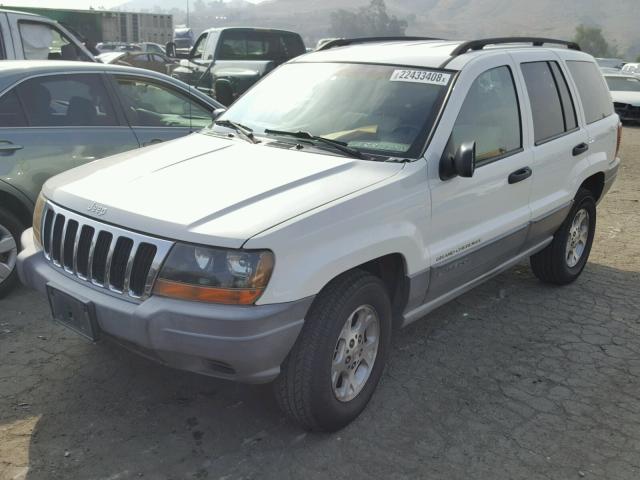 1J4G248S3YC258698 - 2000 JEEP GRAND CHER WHITE photo 2