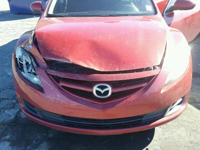 1YVHZ8BH9B5M10337 - 2011 MAZDA 6 I RED photo 7