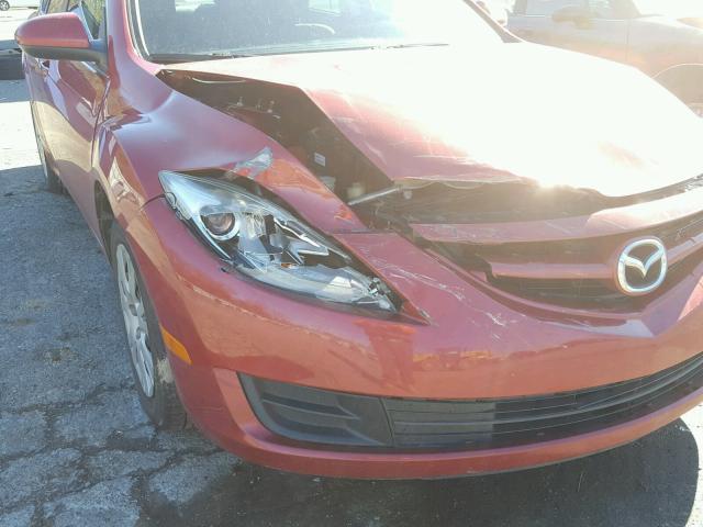 1YVHZ8BH9B5M10337 - 2011 MAZDA 6 I RED photo 9