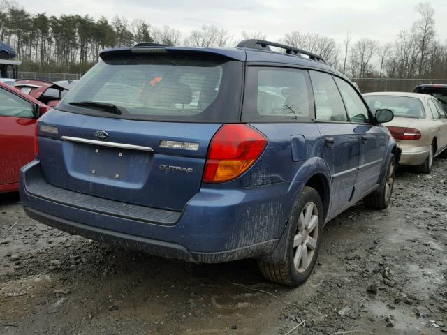 4S4BP61CX77345940 - 2007 SUBARU LEGACY OUT BLUE photo 4