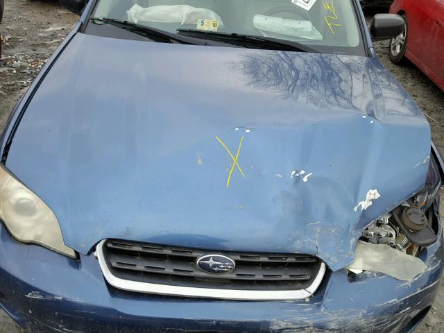 4S4BP61CX77345940 - 2007 SUBARU LEGACY OUT BLUE photo 7