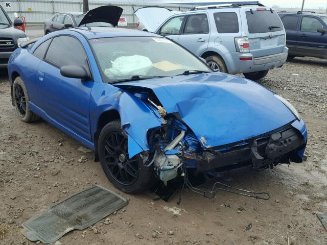 4A3AC54H72E037719 - 2002 MITSUBISHI ECLIPSE GT BLUE photo 1