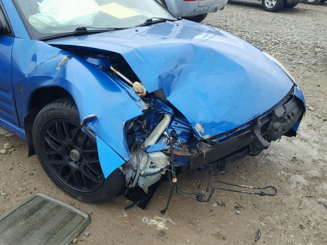 4A3AC54H72E037719 - 2002 MITSUBISHI ECLIPSE GT BLUE photo 9