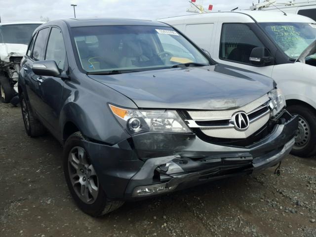 2HNYD28248H549324 - 2008 ACURA MDX GRAY photo 1