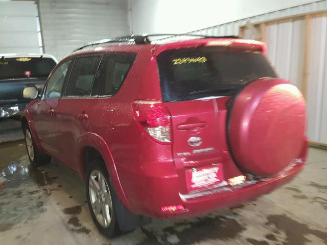 JTMBD32V576024955 - 2007 TOYOTA RAV4 SPORT RED photo 3