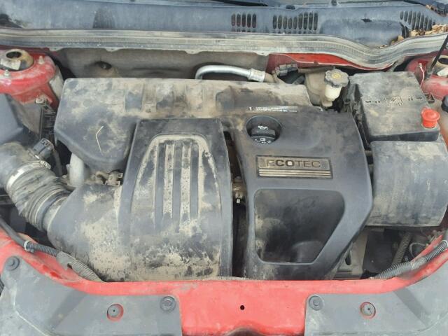 1G1AK55F067827837 - 2006 CHEVROLET COBALT LS RED photo 7